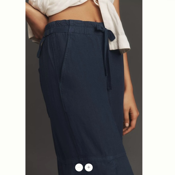 Anthropologie 808 Linen Beach Cargo Pants - Picture 4 of 4